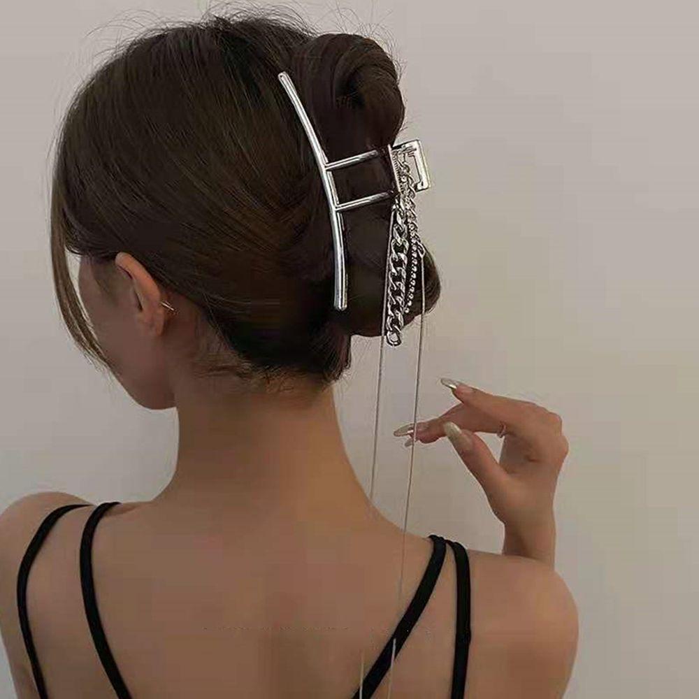 Kẹp Tóc Móng Vuốt Phong Cách SUSANS|Kẹp Tóc Dạng Chuỗi Tua Rua Nhiều Màu Sắc