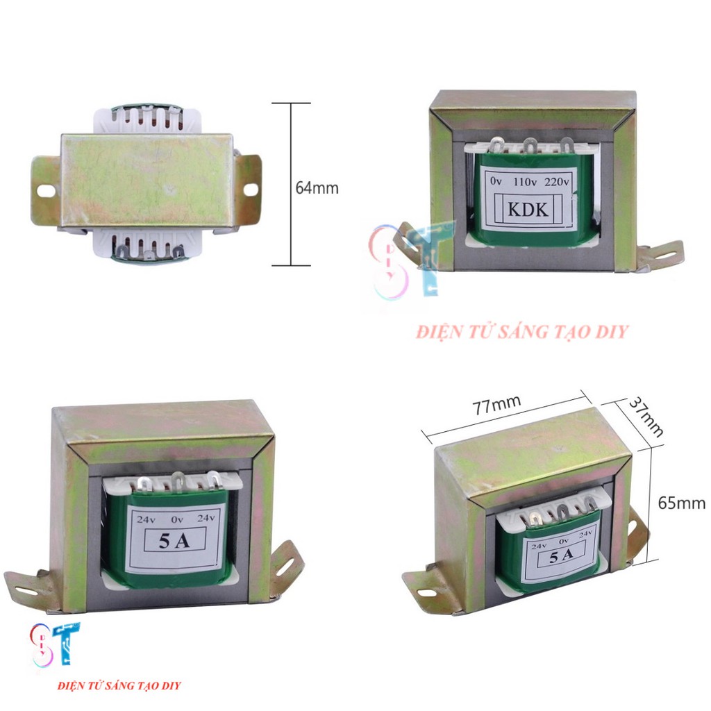 Biến Áp Đối Xứng 24V 5A