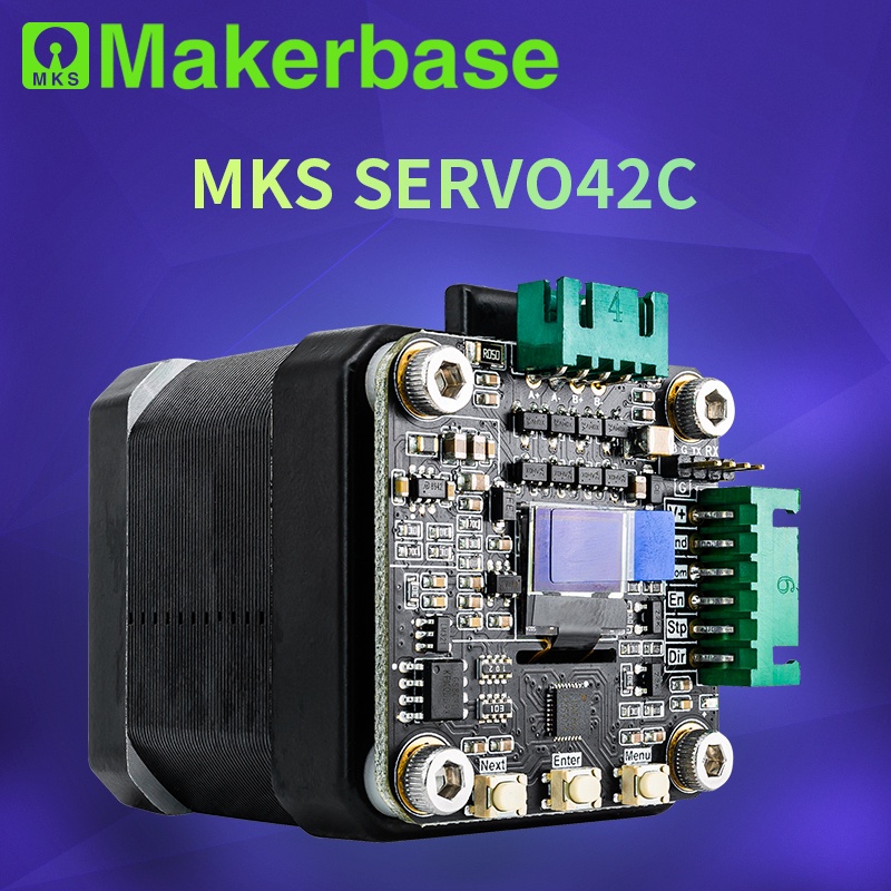 MKS SERVO42C Mạch điều khiển động cơ bước vòng kín Closed loop stepper motor Driver Nema17 cho tốc độ cao và giảm ồn