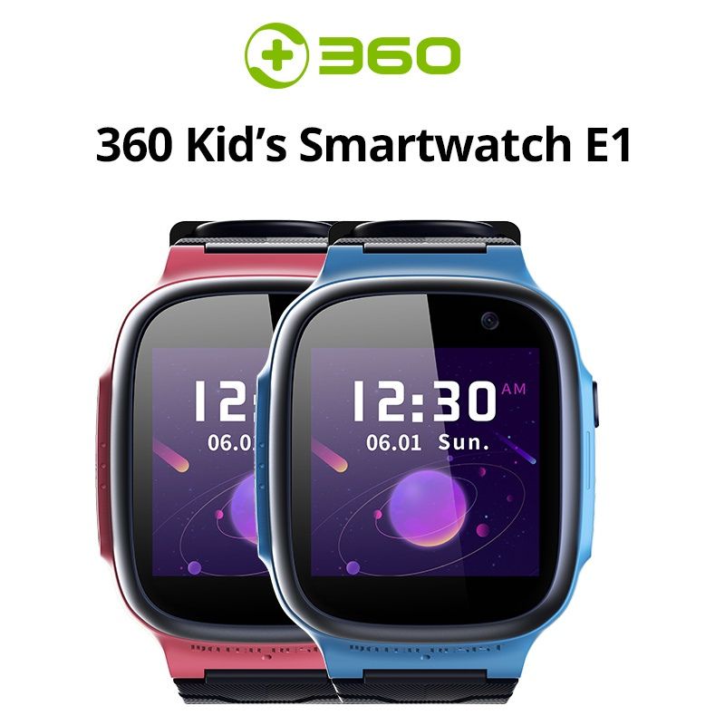 Đồng hồ định vị gắn sim thông minh trẻ em thế hệ mới Qihoo 360 E1 Kid Smartwatch Màu Hồng- Hàng Chính Hãng
