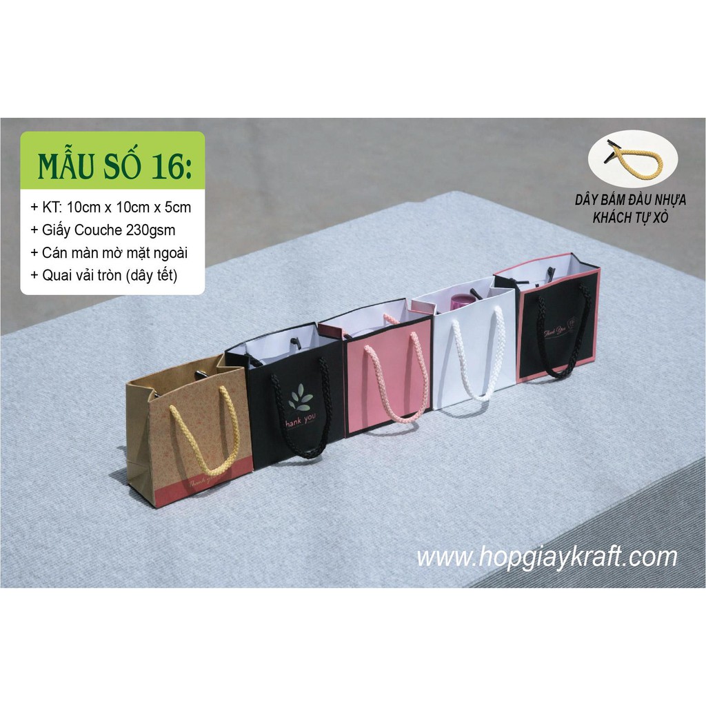 50 cái - Túi giấy mini đựng son môi, mỹ phẩm nhỏ, nước hoa chiết,quà tặng