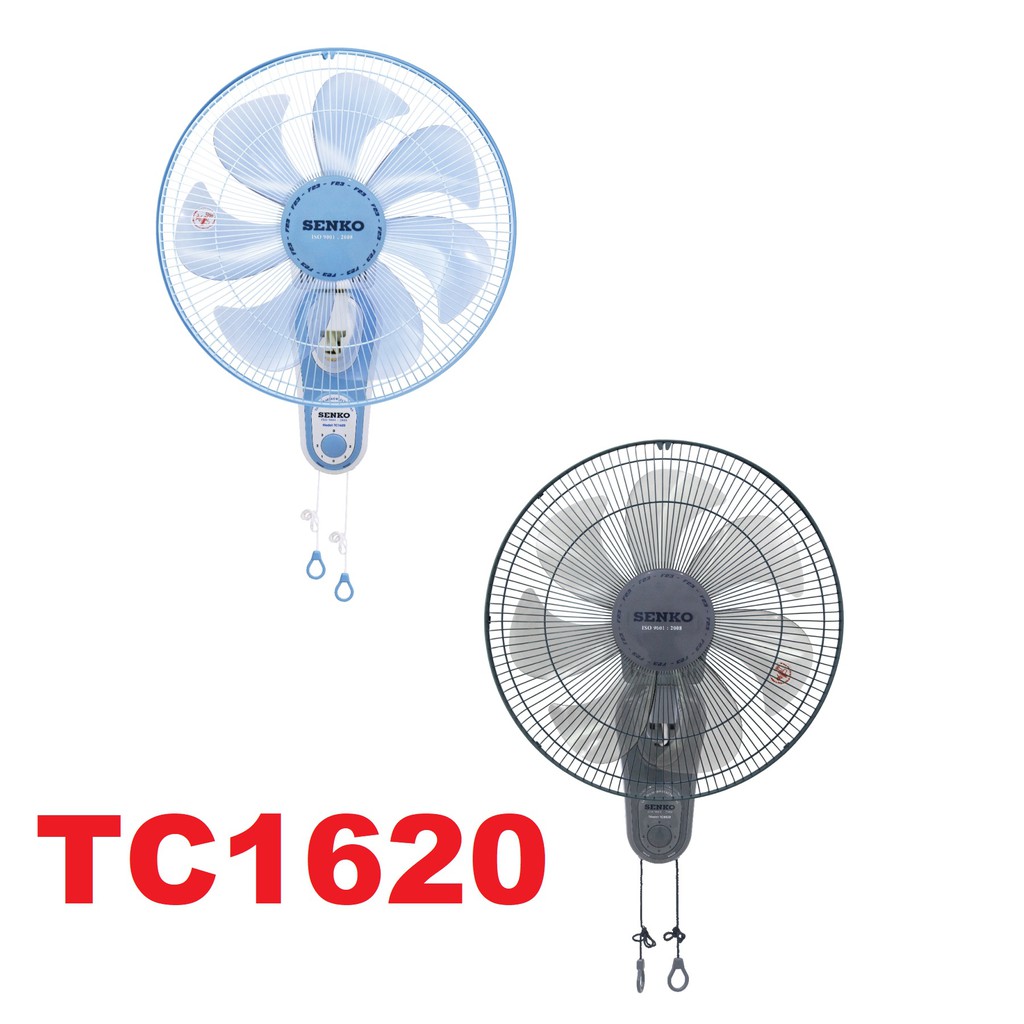 Combo 2 quạt treo tường Senko TC1620 2 dây 7 cánh