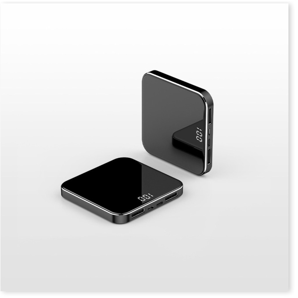 Sạc dự phòng siêu mỏng nhỏ gọn 10.000mAh hỗ trợ sạc nhanh Fast Charge CPU LCD Korea