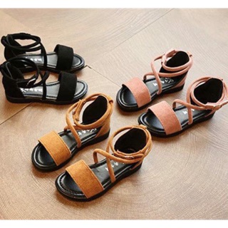 Sandal chiến binh da lộn dây chéo