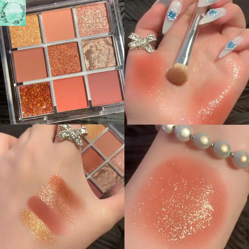 [Hàng mới về] Phấn mắt DANLINI 9 màu trang điểm chống nước lâu trôi độc đáo | BigBuy360 - bigbuy360.vn