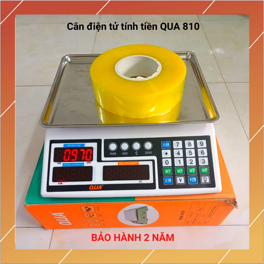 [ BẢO HÀNH 2 NĂM ] Cân tính tiền điện tử QUA 810 ( 30KG/5G ) hàng ĐÀI LOAN cao cấp