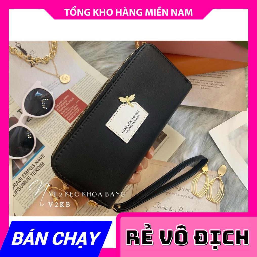 VÍ 2 KÉO LOGO CHUỒN CHUỒN XINH XẮN V1KB - 159 ⚡FREESHIP⚡100% ẢNH THẬT⚡ CHUYÊN SỈ - GIÁ TỐT  MY