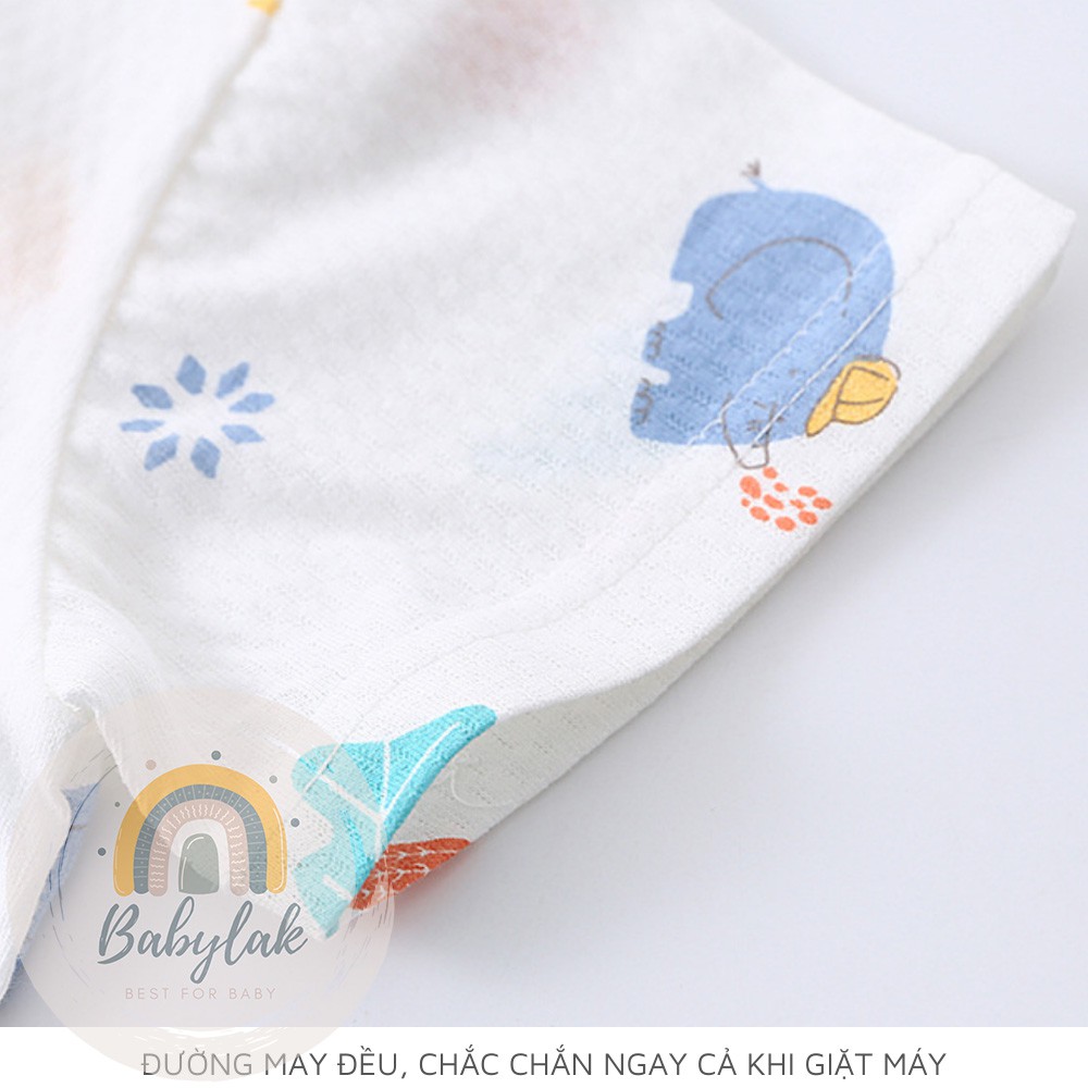 Đồ bộ quần áo thun cotton dành cho bé trai, bé gái mặc nhà mùa hè - Mẫu tay ngắn 2 - Size từ 4 đến 16kg
