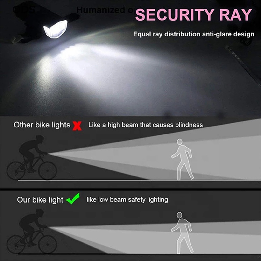 Bộ Đèn Pha LED USB Và Đèn Pha Trước Sau Cho Xe Đạp Leo Núi