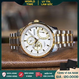 Đồng Hồ, Đồng Hồ Nam Sunrise 1136SA  Full Box, Thẻ BH 03 Năm, Kính Sapphire Chống Xước, Chống Nước, Dây Kim Loại 316L