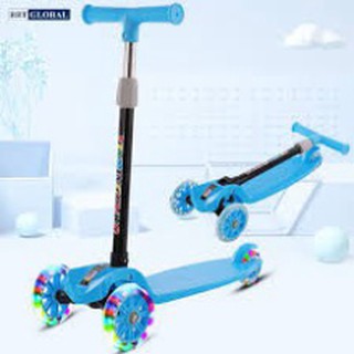 KHANH82 XE TRƯỢT SCOOTER THÔNG MINH 3 BÁNH PHÁT SÁNG [XE NHỰA PU]