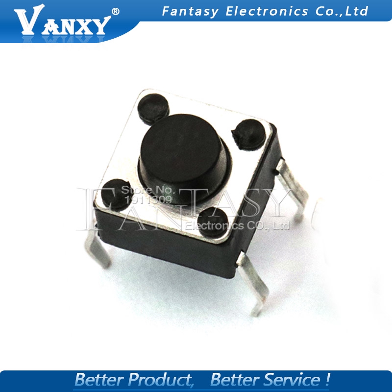 Set 100 Công Tắc Đèn 4 Chấu 6x6 X 5mm Chất Lượng Cao | BigBuy360 - bigbuy360.vn