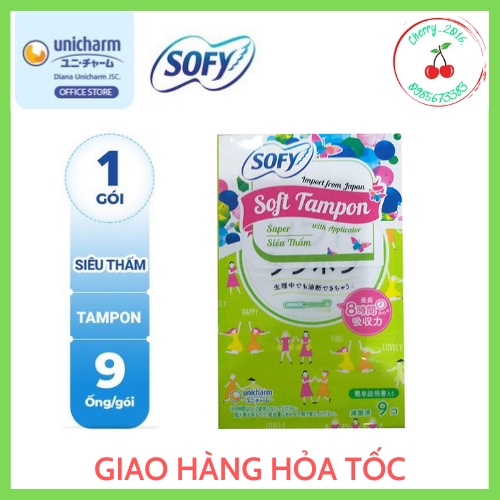 Băng vệ sinh SOFY TAMPON - gói 9 ống