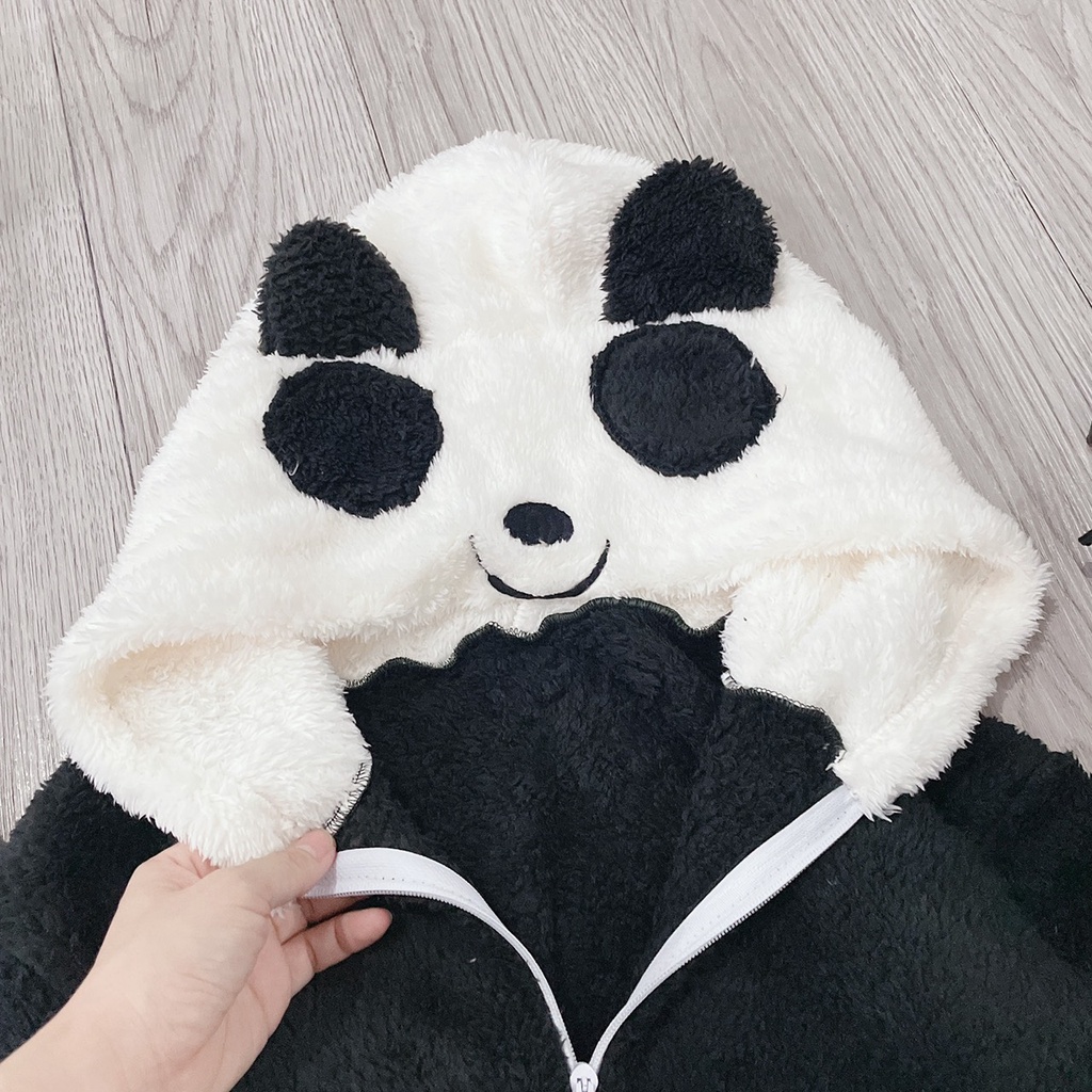 Áo Khoác Nam Nữ - Áo Chùm Đầu Chất Lông GẤu (DH)Áo khoác lông gấu trúc 🐼🐼🐼 - MV7781 | BigBuy360 - bigbuy360.vn