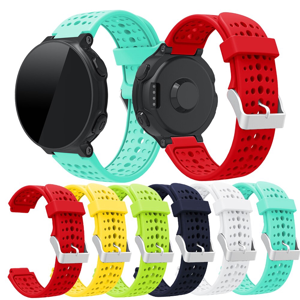 Dây Đeo Thay Thế Chất Liệu Silicon Màu Trơn Cho Garmin Forerunner 235