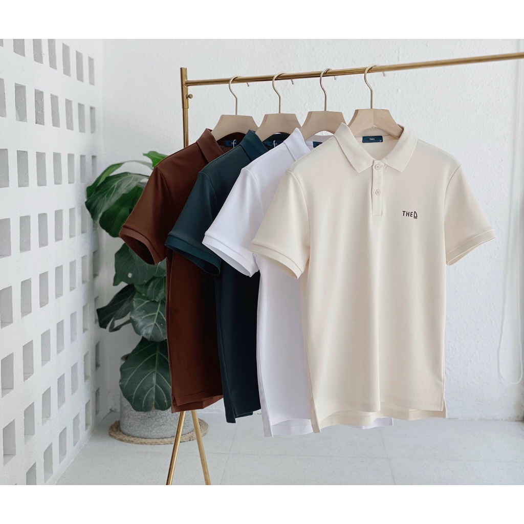 Áo Polo Nam Cotton The D Trơn Màu Dáng Regular Fit, Chất Liệu Cotton Mềm Mịn, Thoáng Mát, Thấm Hút Tốt AP 5512