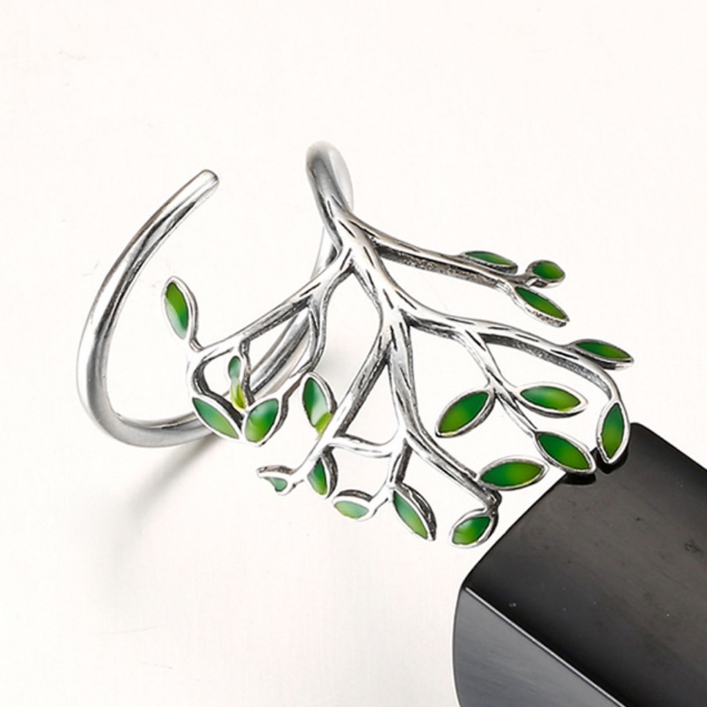 [Ts] Băng Đeo Ngón Tay Màu Xanh Lá Cây Vui Nhộn Dễ Phối Đồ Trang Sức