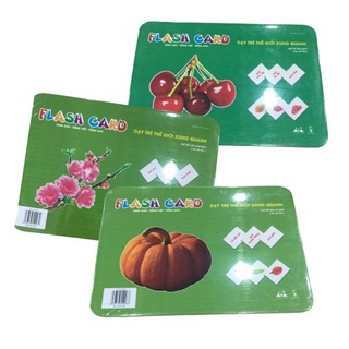 Flashcard Glenn Doman - Chủ đề hoa củ quả - Bộ 20 Thẻ học thông minh dạy trẻ thế giới xung quanh ( giao ngẫu nhiên)