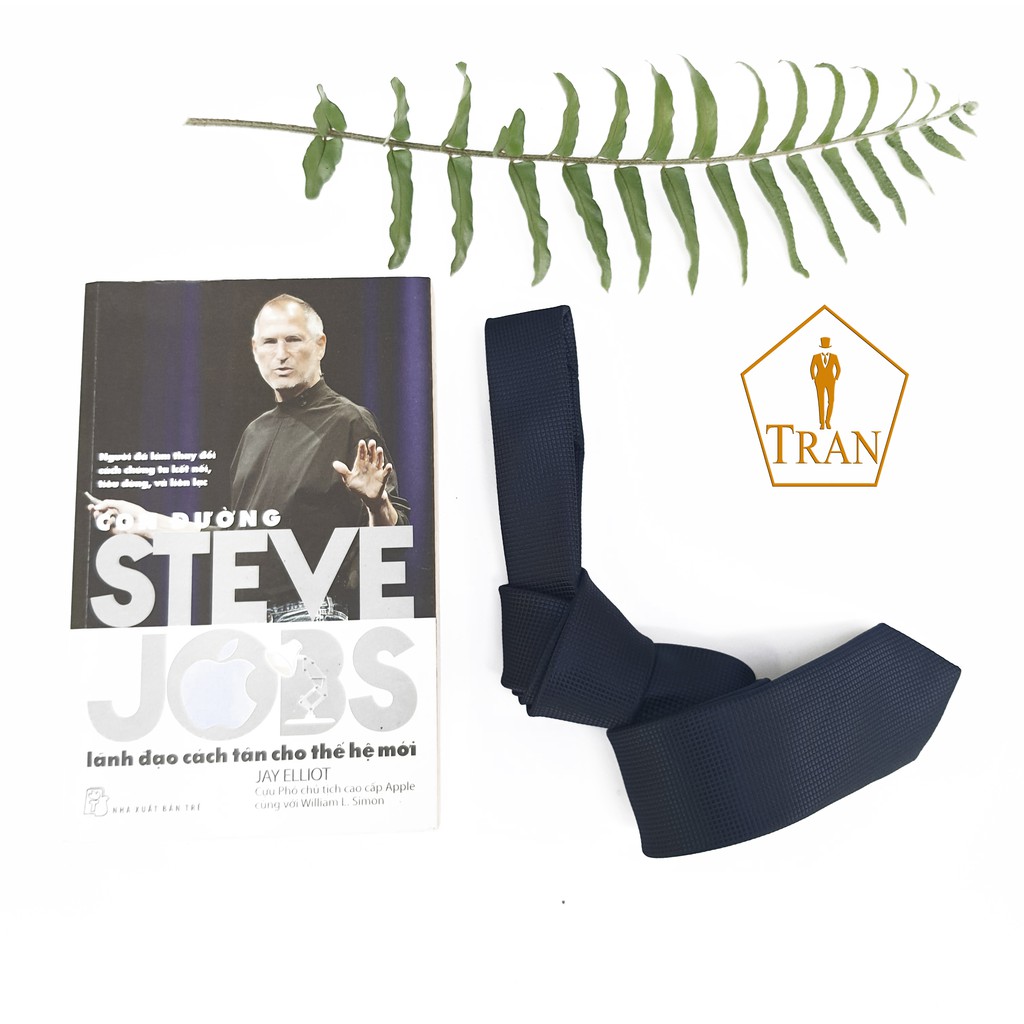 Cà Vạt Xanh Đen Dây Kéo Thắt Sẵn Và Tự Thắt Nam Bản Nhỏ 5Cm