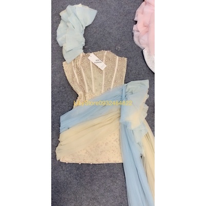 MS1243y ĐẦM LƯỚI PHỐI MÀU ĐÍNH CƯỜM full size S/M/L/XL(ảnh và video chủ shop tự chụp 10000%)