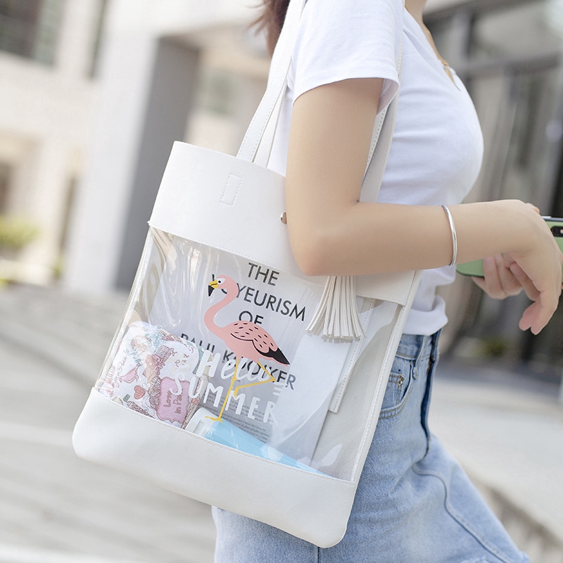 Túi xách in hình chim hồng hạc cho nữ