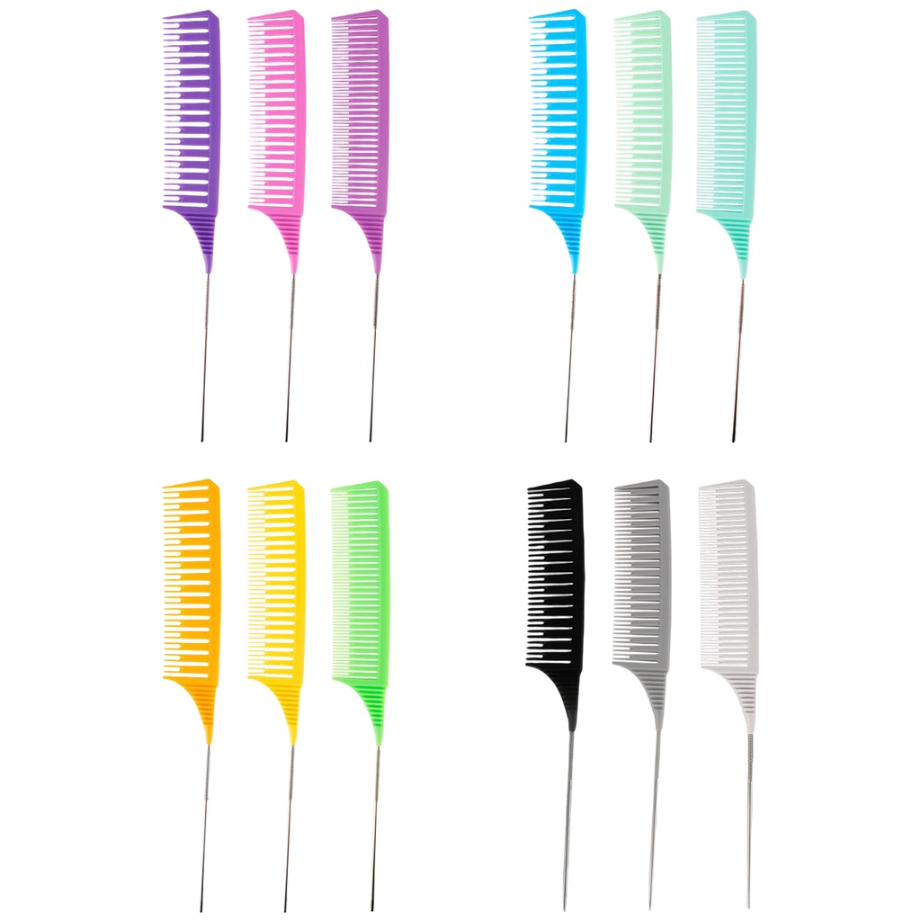 Bộ 3 Lược Tạo Kiểu Tóc Highlight Đa Năng Fenteer1 Dành Cho Nam Nữ