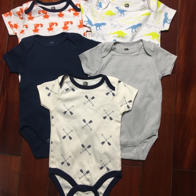 Bodysuit sét 5 bộ bé gái / bé trai