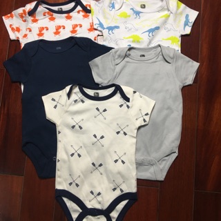 Bodysuit sét 5 bộ bé gái / bé trai