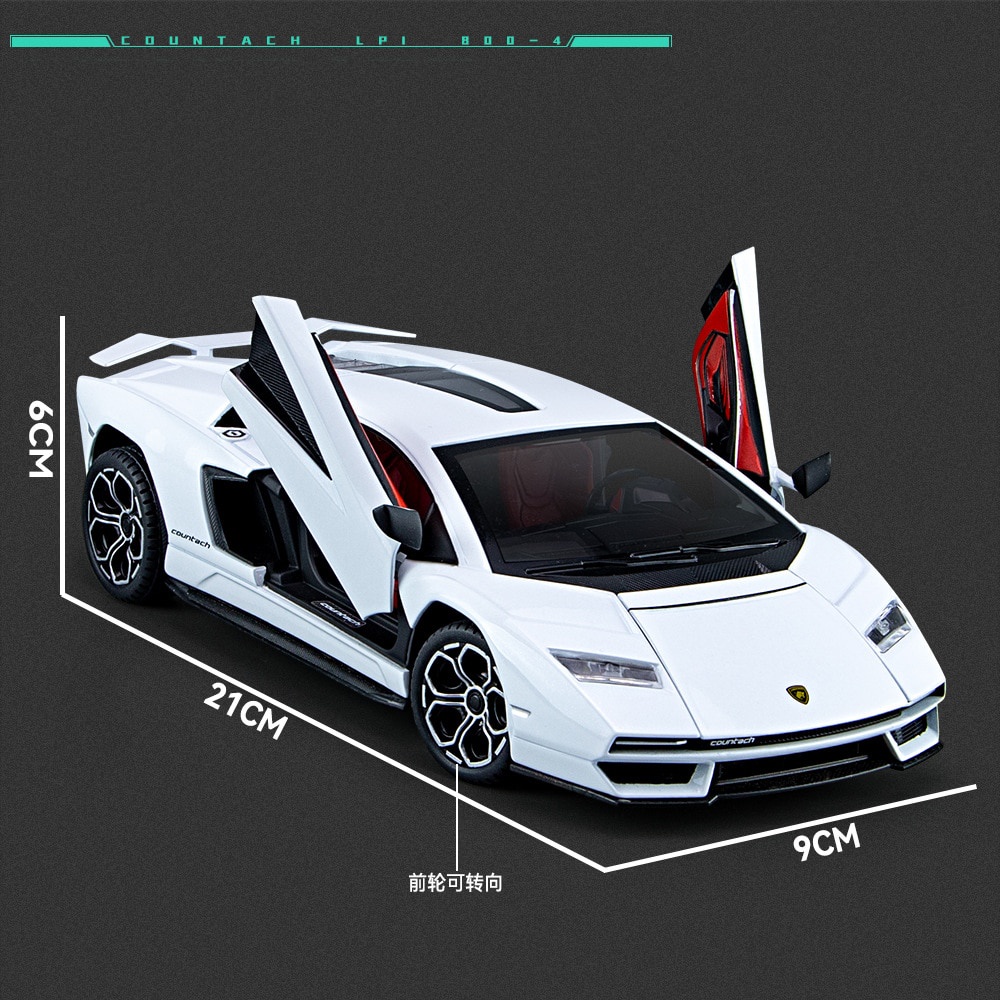 Xe mô hình Lamborghini Countach LPI800 1:24 Chezhi