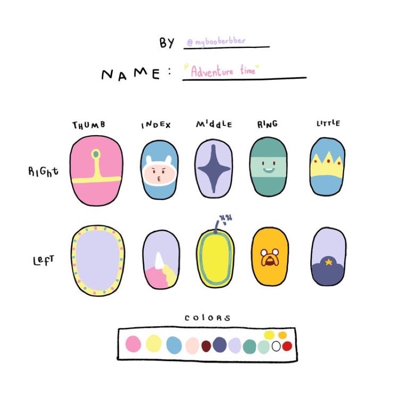 Nailbox thiết kế ( Giờ phiêu lưu )