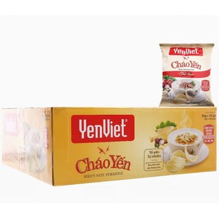 Cháo yến Việt vị gà và thịt bằm thùng 30 gói x 50g, cháo dinh dưỡng cho bé, PP Sâm yến 3A