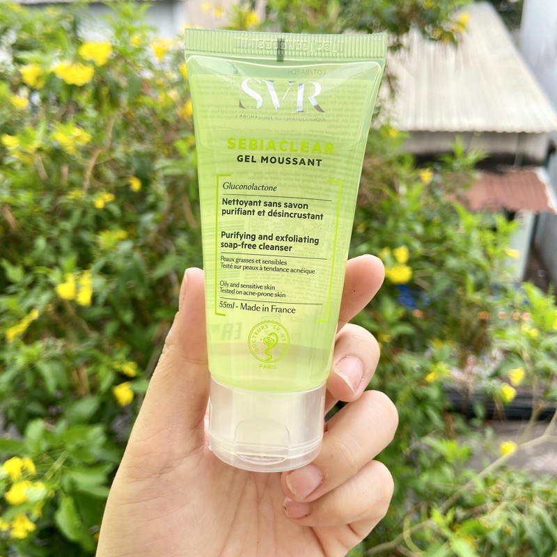 Gel Rửa Mặt Cho Da Nhờn Mụn SVR Sebiaclear Gel Moussant 55ml