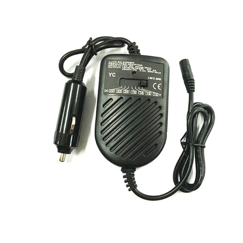 SUN DC 80W Car Auto Universal Charger Power Supply Adapter Set For Laptop Notebook