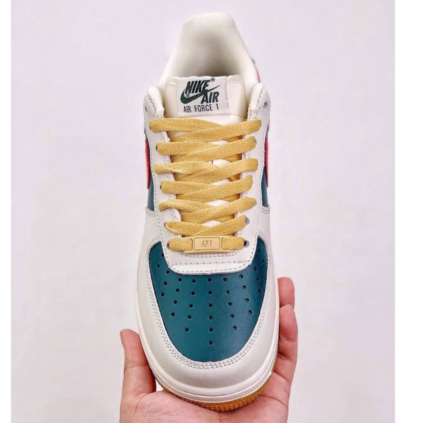 Giày thể thao Jordan AF1 cao cấp full bill box, giày Sneaker nam nữ cổ thấp da lộn màu xanh đỏ đế cao, JD form đẹp M11 | BigBuy360 - bigbuy360.vn