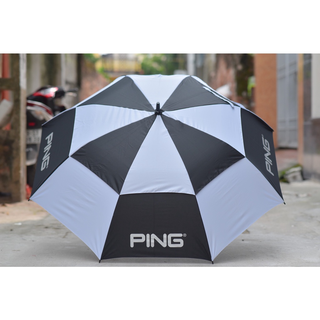Ô golf thương hiệu Ping vành nan cứng - chống lật - ô hai tầng