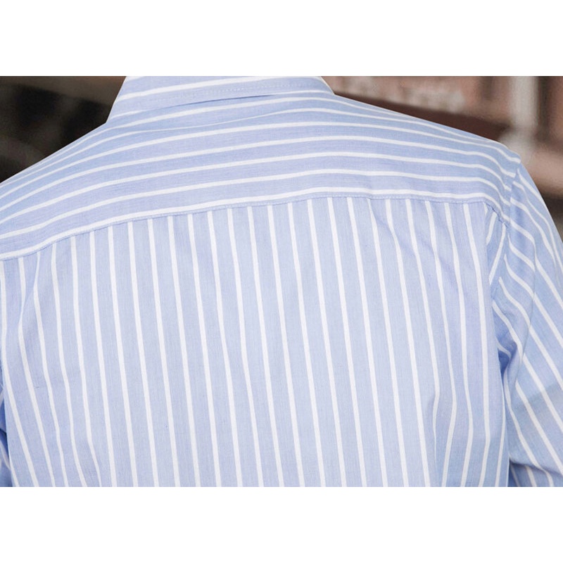 Áo Sơ Mi Nam Dài Tay Sọc Ca Rô Dáng Rộng Thời Trang Mới