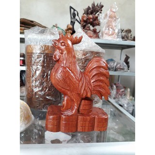 tượng gà gỗ hương