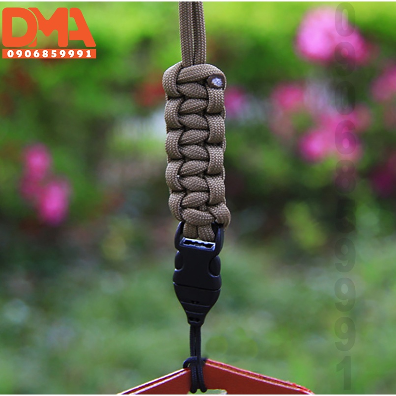 Dây paracord đeo đèn pin,đây treo phụ kiện dã ngoại EDC