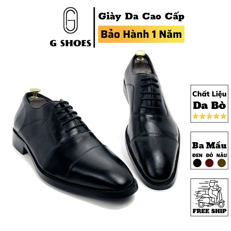 Giày tây da nam cao cấp da bò thật kểu dáng sành điệu bảo hành 1 năm - Mã T10