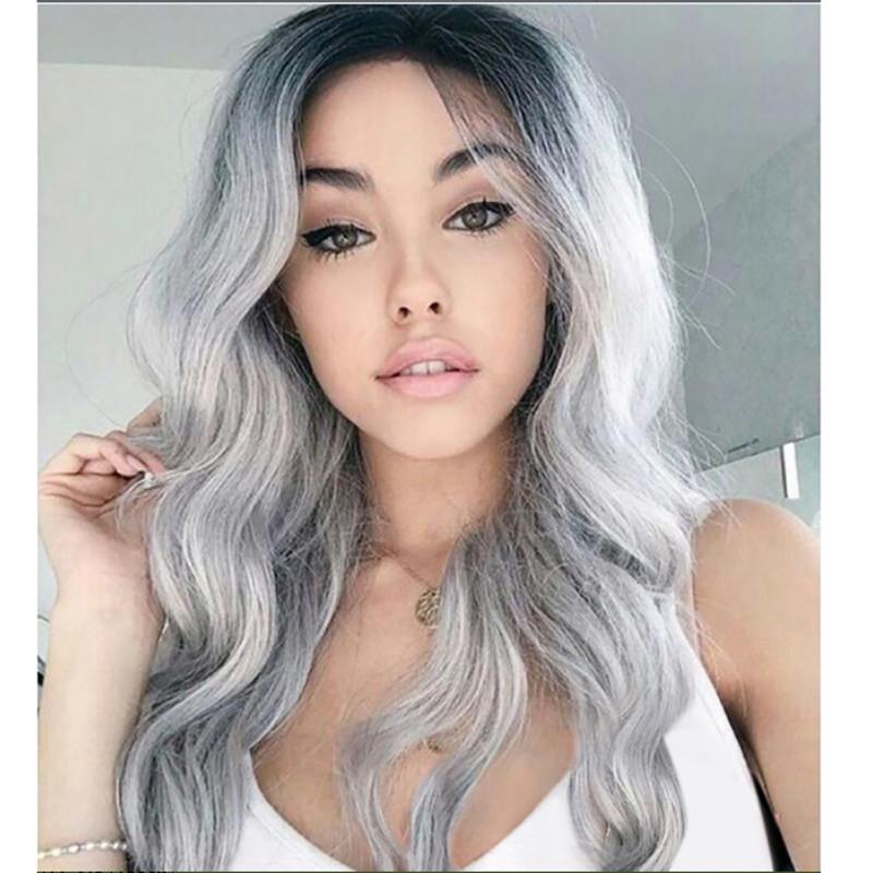 Tổng hợp Không có Ren phía trước Tóc giả ombre Tóc giả xoăn dài cho bữa tiệc / Cosplay