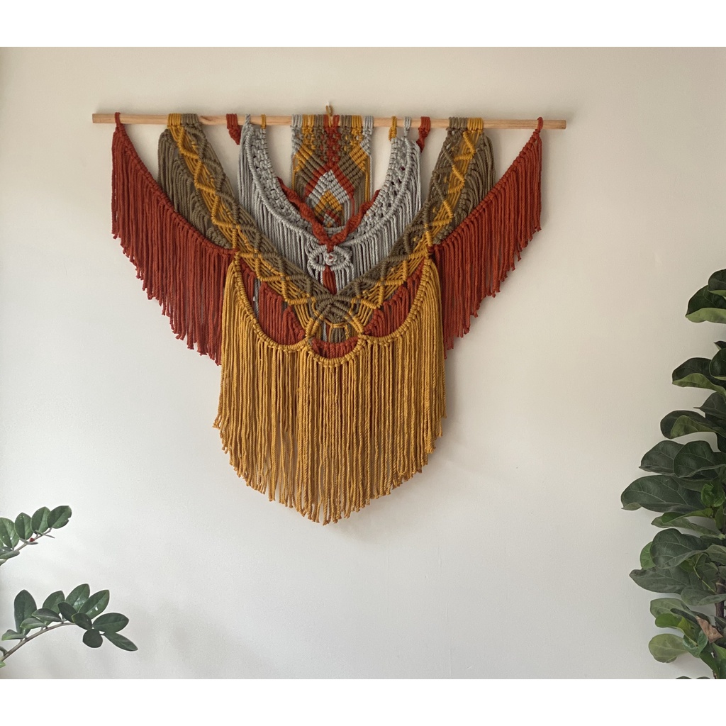 Mành Macrame trang trí treo tường