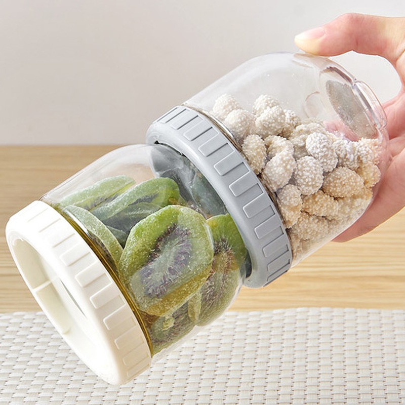 1 Hộp Nhựa Đựng Gia Vị Có Nắp Đậy Có Thể Xếp Chồng Tiện Dụng Cho Nhà Bếp