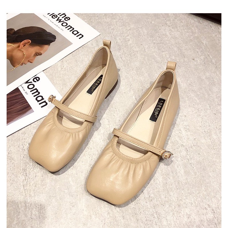 GIẦY BÚP BÊ 💎SALE💎 GIÀY NỮ CÔNG SỞ BÚP BÊ MŨI VUÔNG DA MỀM NHẬP KHẨU CAO CẤP ĐẾ DẺO SIÊU ÊM CHÂN HOT 2021 | BigBuy360 - bigbuy360.vn