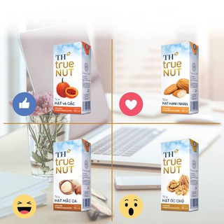TH true NUT Lốc Sữa hạt Cao cấp hộp 180ml (Lốc 4 hộp)