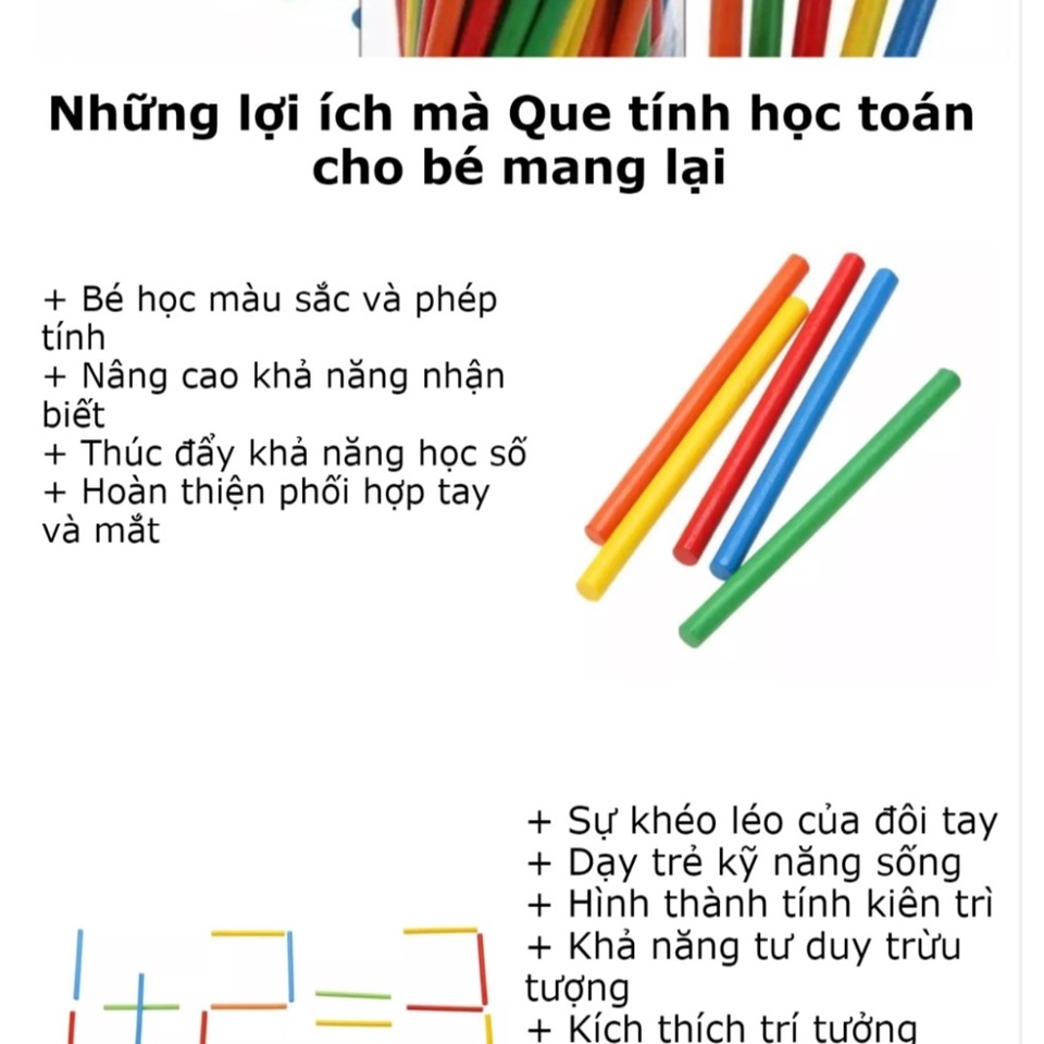 ( 10 Bộ ) Que Tính Lớn Bộ ( 1 Bộ 20 Que ) Thuận Nam Camshop