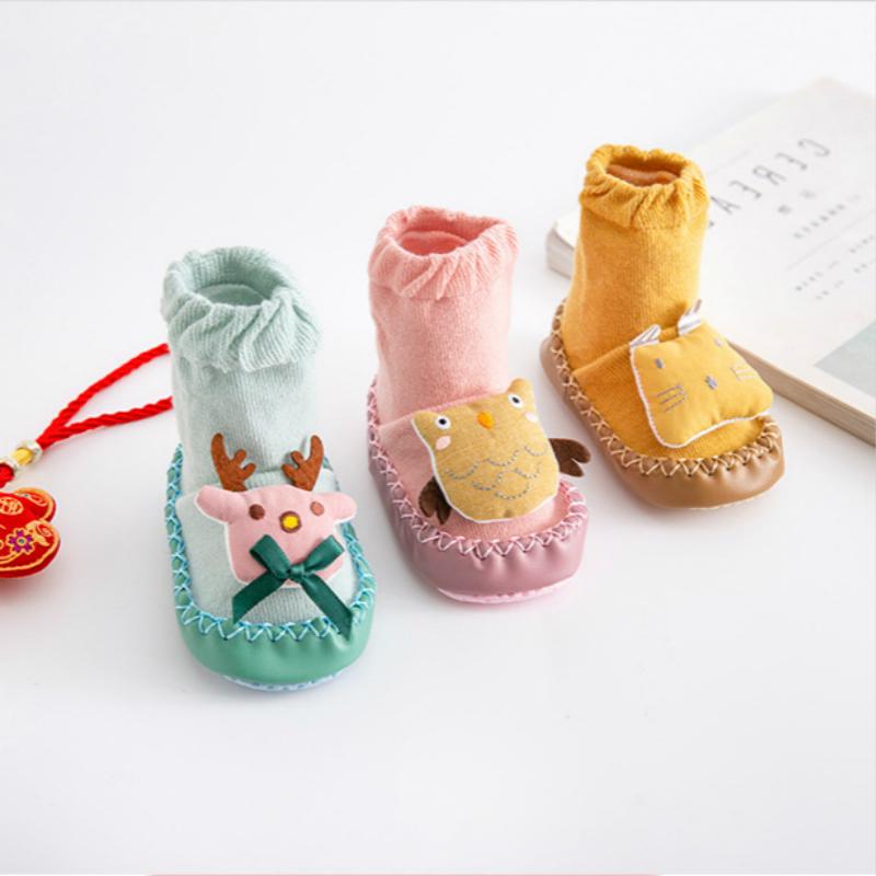 Giày tập đi KOKOROCARE chống trượt hình động vật 11/12/13cm thích hợp cho bé từ 3 tháng tuổi - 24 tháng tuổi