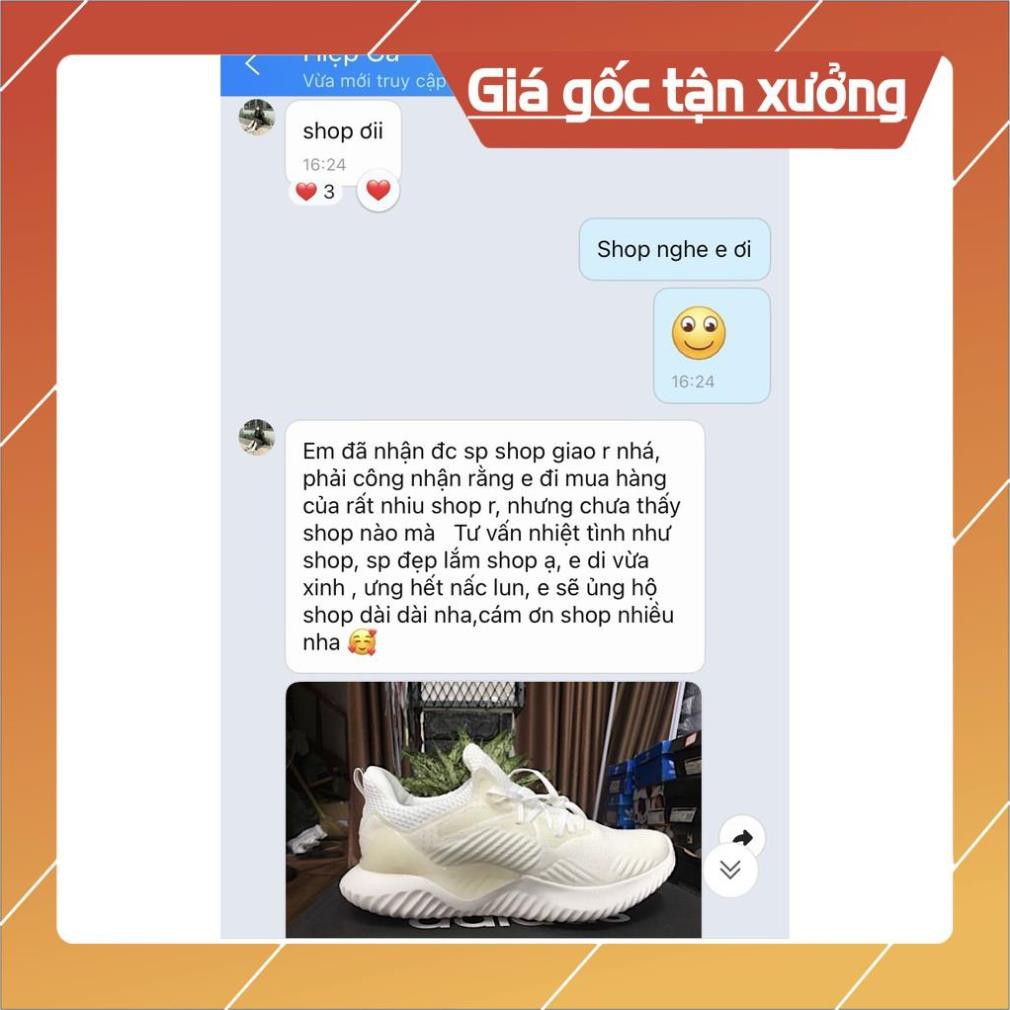 [FreeShip+Giá Hủy Diệt] Giầy Alphabounce xịn sò Full phụ kiện, Giày thể thao nam nữ Sneaker Alphabounce Full trắng