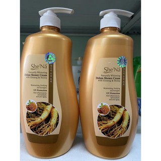 Sữa tắm Cao Cấp Shena Tinh Chất Nhân Sâm Và Mật Ong 1200ml - Malaysia(mầu nâu)