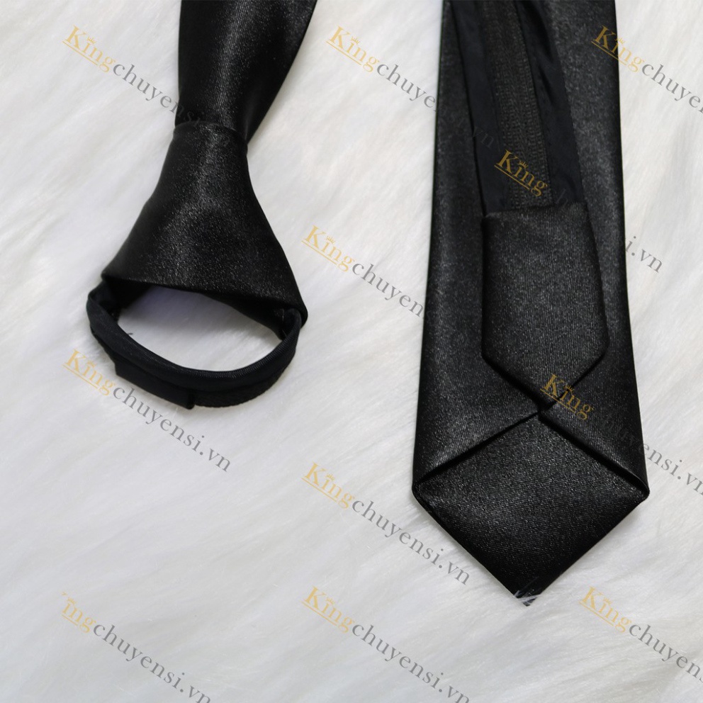 Caravat lụa vải phi bóng và silk cao cấp - kích thước 2 mẫu: 5cm, 8cm