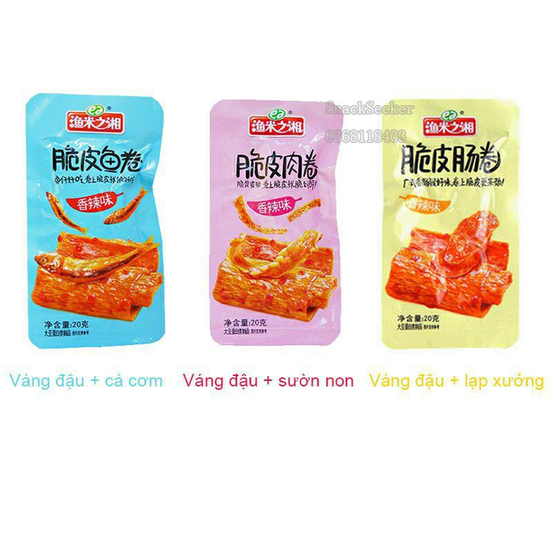 Đậu phụ cay cuộn sườn sụn siêu ngon - đồ ăn vặt Trung Quốc